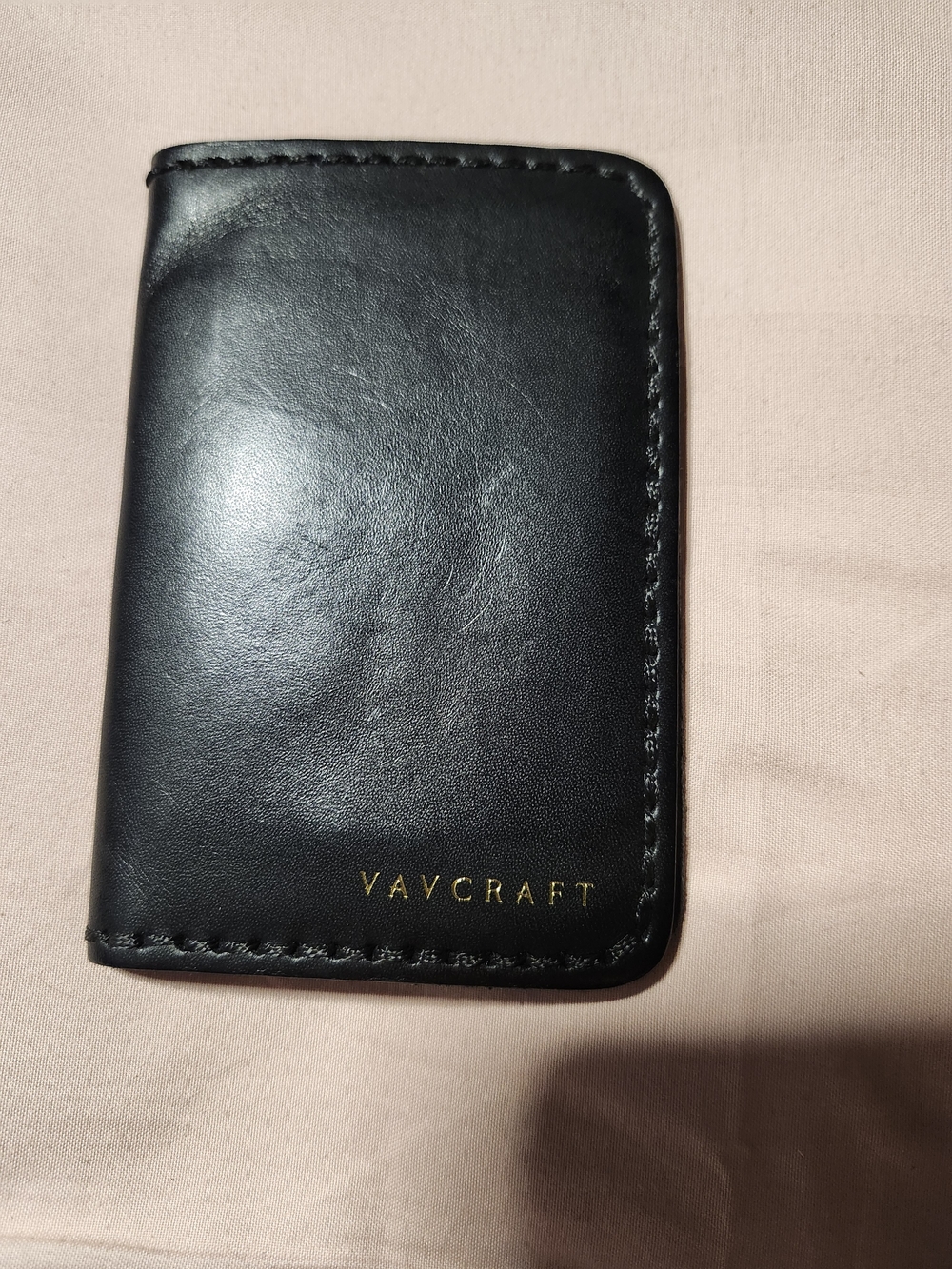 Vavcraft Black Leather Card Wallet